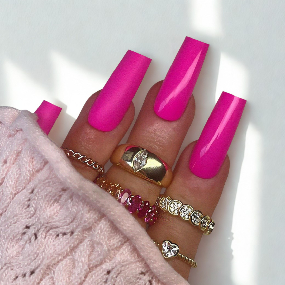 Magenta.