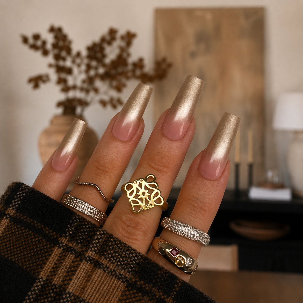 Golden.
